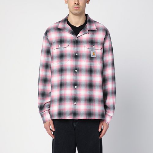 L/S Blanchard Pink Checked Cotton Shirt - Carhartt WIP - Modalova