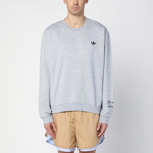 Cotton blend crew-neck sweatshirt - adidas by Wales Bonner - Modalova