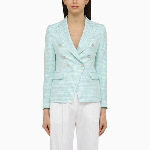 Light blue double-breasted jacket - Tagliatore - Modalova