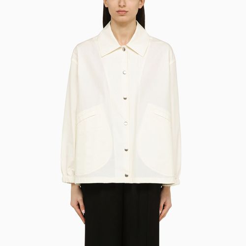 Giacca camicia bianca con logo - Jil Sander - Modalova