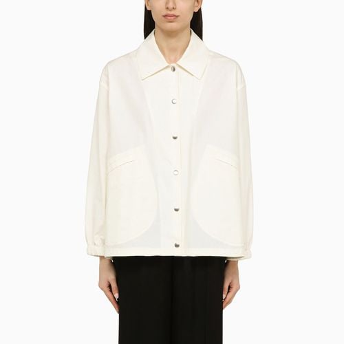 White shirt jacket with logo - Jil Sander - Modalova