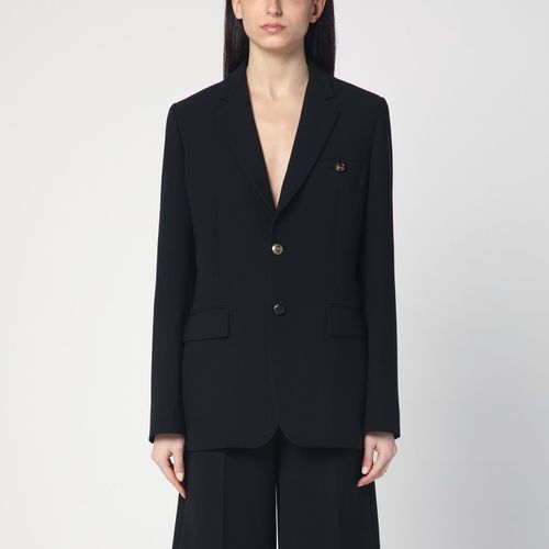 Black single-breasted jacket - Moschino - Modalova