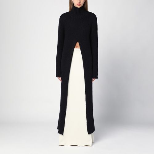 Long black alpaca turtleneck dress - Jil Sander - Modalova