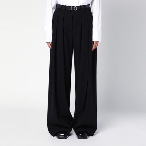 Black wide trousers with belt - Jil Sander - Modalova