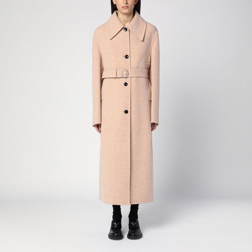 Pink granite wool coat - Jil Sander - Modalova