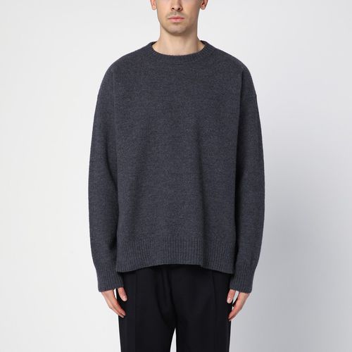 Grey wool crew-neck sweater - Jil Sander - Modalova