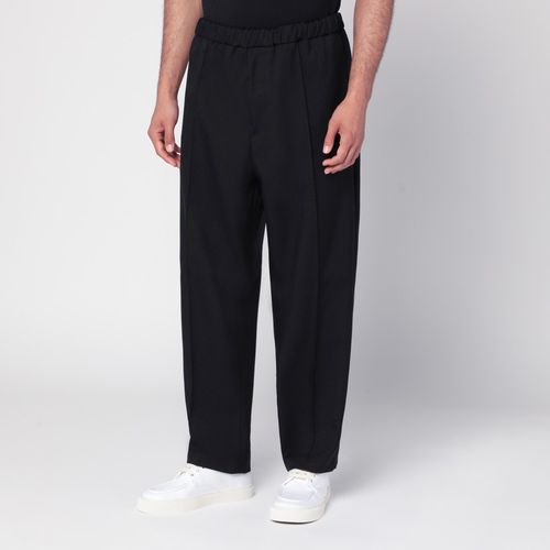 Black technical gabardine trousers - Jil Sander - Modalova