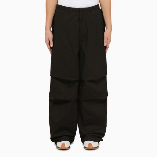 Black oversize cotton trousers - Jil Sander - Modalova