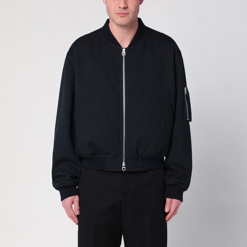 Bomber con zip blu scuro - Jil Sander - Modalova