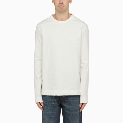 White cotton crew-neck sweater - Jil Sander - Modalova