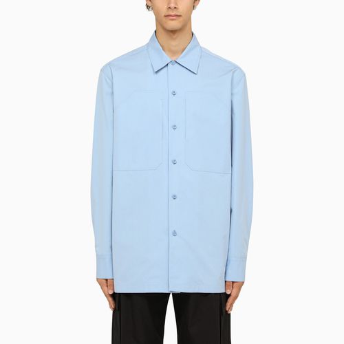 Camicia oversize azzurra con tasche - Jil Sander - Modalova