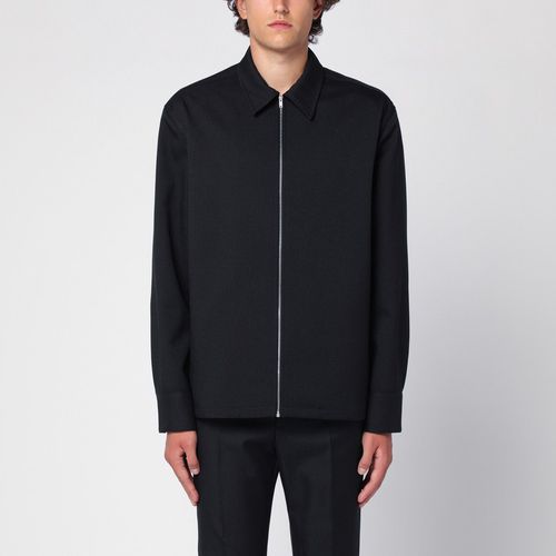 Shirt jacket with black zip - Jil Sander - Modalova