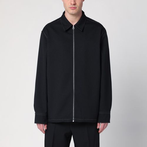 Black zipped shirt jacket - Jil Sander - Modalova