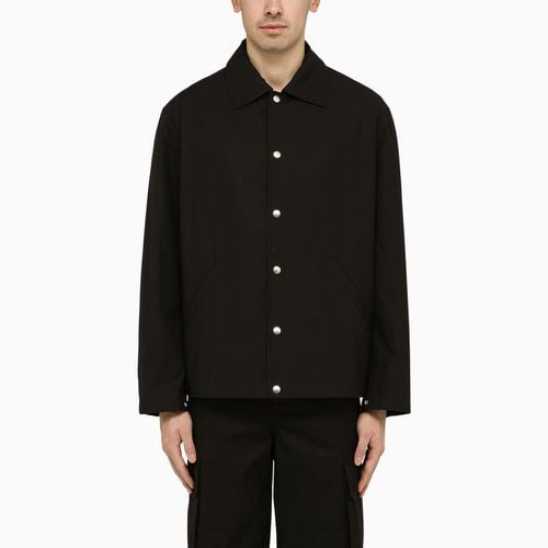 Black shirt-jacket with logo - Jil Sander - Modalova