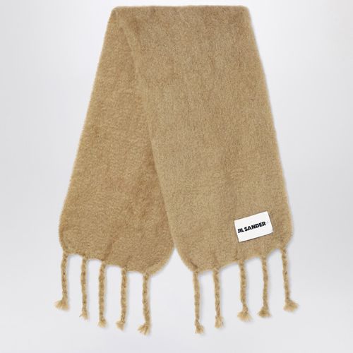 Beige mohair blend scarf - Jil Sander - Modalova