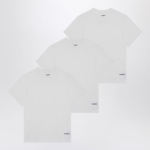 Dreiteiliges Set aus weißen T-Shirts aus Baumwolle - Jil Sander - Modalova