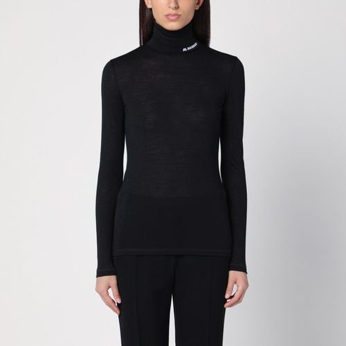 Maglia dolcevita nera in misto lana - Jil Sander - Modalova