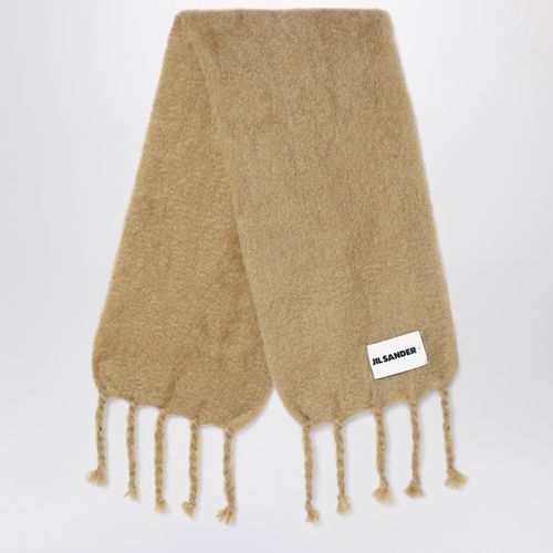 Beige mohair blend scarf - Jil Sander - Modalova