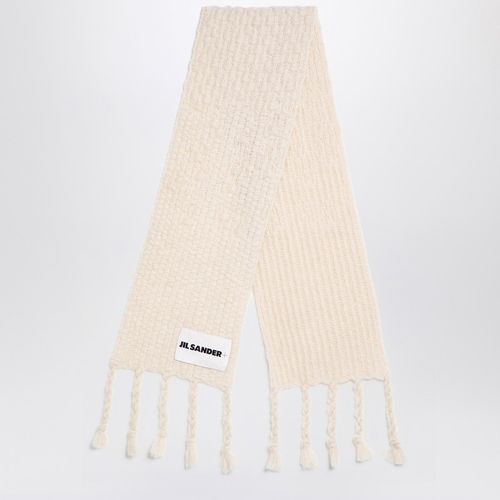 Ivory mohair blend scarf - Jil Sander - Modalova