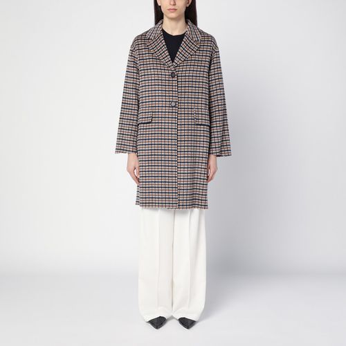 Single-breasted chequered wool coat - 'S Max Mara - Modalova