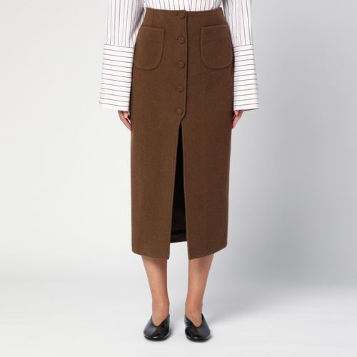 Brown Jagger midi skirt - Margaux Lönnberg - Modalova