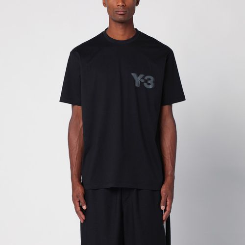 Black cotton T-shirt with logo - adidas Y-3 - Modalova