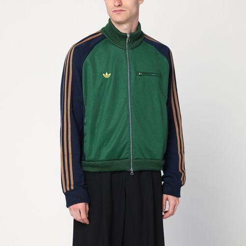 Green/blue zip sweatshirt with logo - adidas x Brain Dead - Modalova