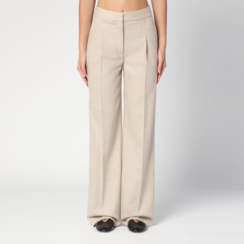 Beige wool and cashmere trousers - Loulou Studio - Modalova