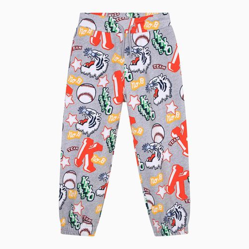 Grey printed jogging trousers - KENZO - Modalova