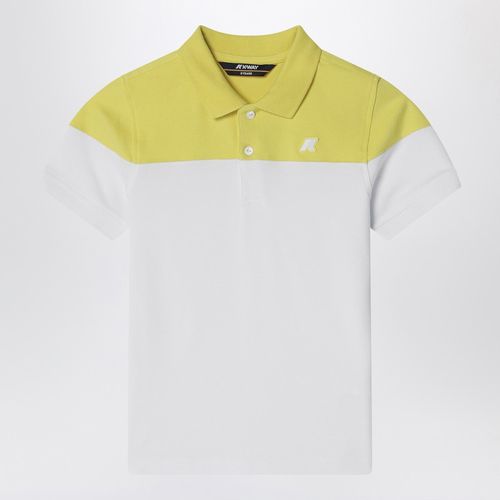 White/green acacia cotton polo - K-Way - Modalova