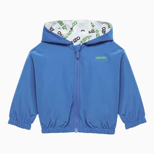 Giubbotto blu elettrico con logo - KENZO - Modalova