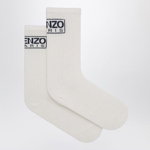 Weiße Socken mit Logo - KENZO - Modalova