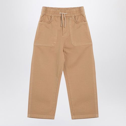 Beige cotton drawstring trousers - KENZO - Modalova