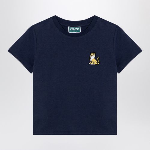 Navy blue cotton T-shirt - KENZO - Modalova