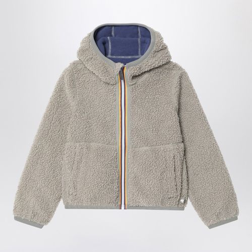 Reversible Jack fleece sweatshirt in green/cobalt blue - K-Way - Modalova