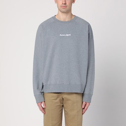 Grey cotton crew-neck sweatshirt - Maison Kitsuné - Modalova