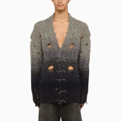 Grey degradé used-effect cardigan - Off-White™ - Modalova