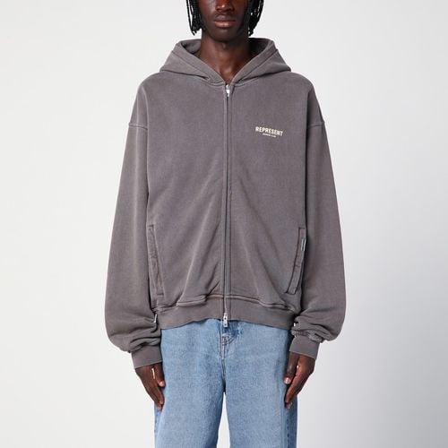 Grey cotton zip sweatshirt - Represent - Modalova