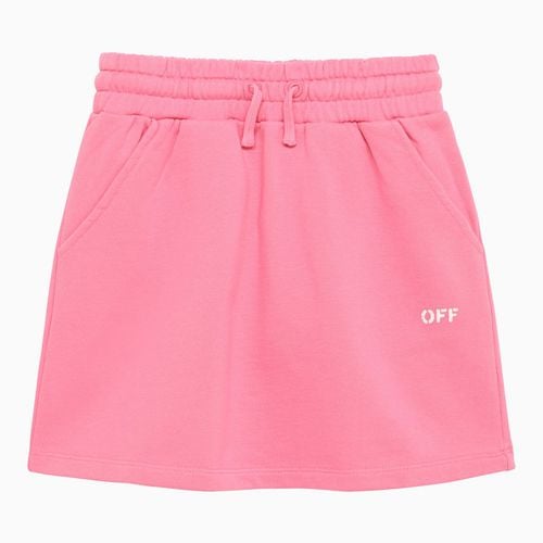 Fuchsia cotton skirt with logo Off - Off-White™ - Modalova