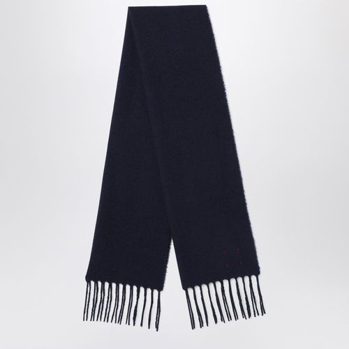 Navy blue wool and cahsmere scarf - Destin - Modalova