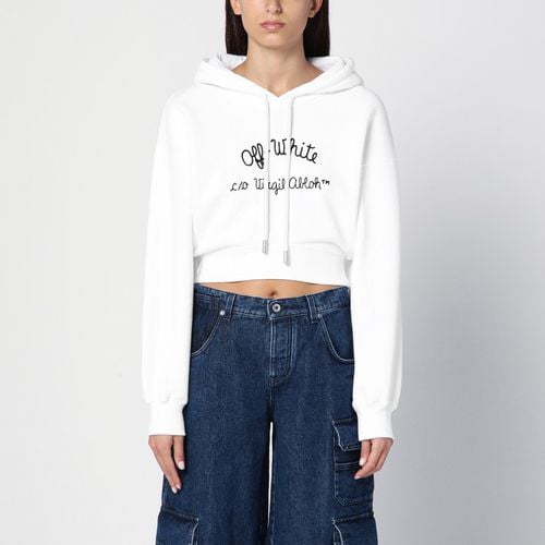 White cropped sweatshirt with logo - Off-White™ - Modalova