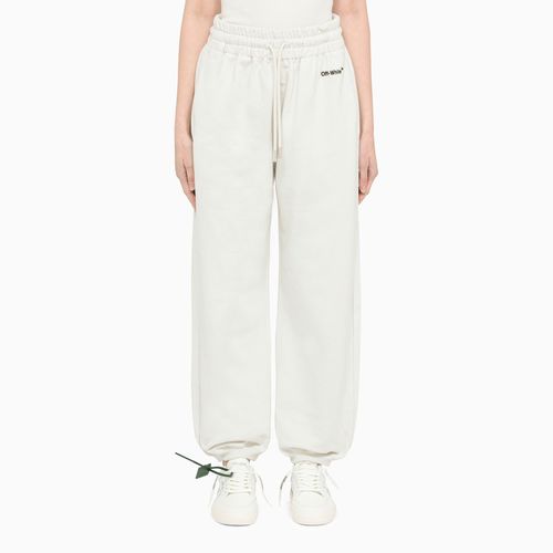 White cotton jogging trousers - Off-White™ - Modalova