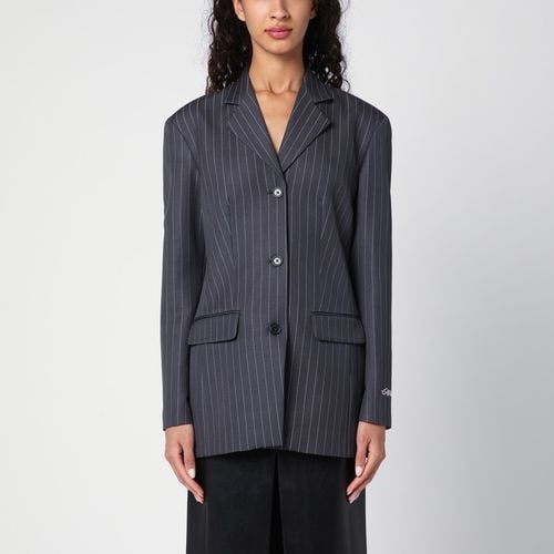 Single-breasted grey pinstripe jacket - Off-White™ - Modalova