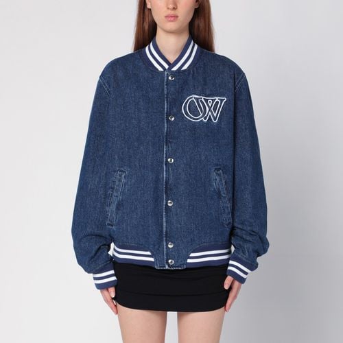 Blue denim bomber jacket - Off-White™ - Modalova