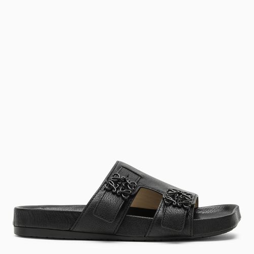 Black leather slide - Loewe - Modalova