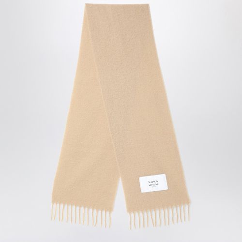 Light beige wool-blend scarf - Maison Kitsuné - Modalova