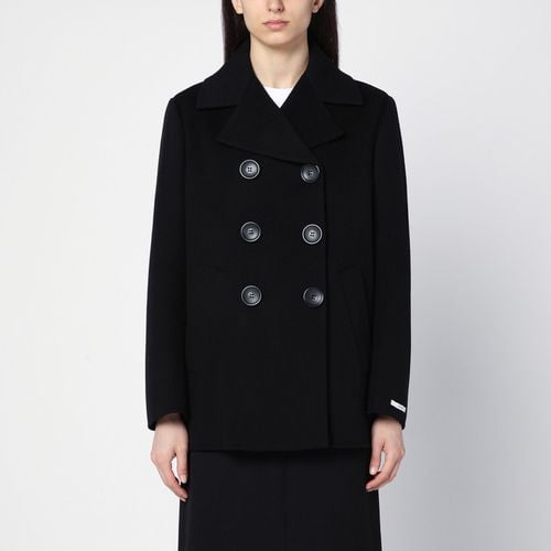 Double-breasted wool short coat - Sportmax - Modalova