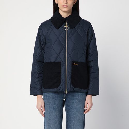 Quilted jacket with zip navy blue - Barbour - Modalova