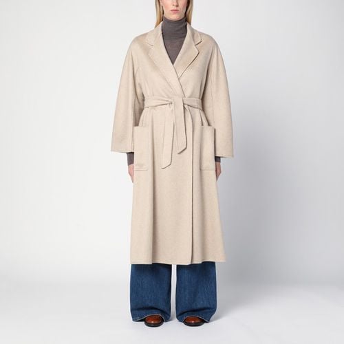 Sand-coloured cashmere long coat - Max Mara - Modalova