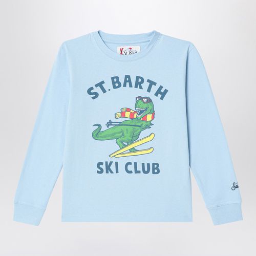 Light blue Luton cotton T-shirt - MC2 Saint Barth - Modalova